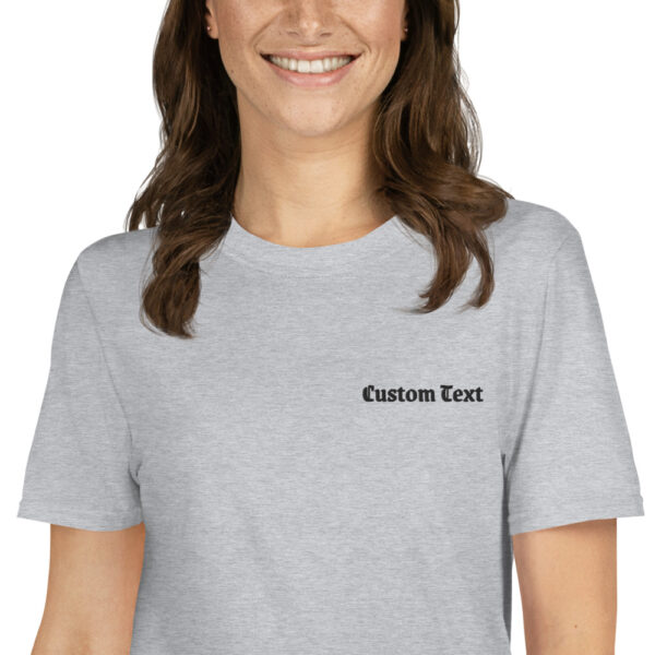 Custom T shirt embroidery