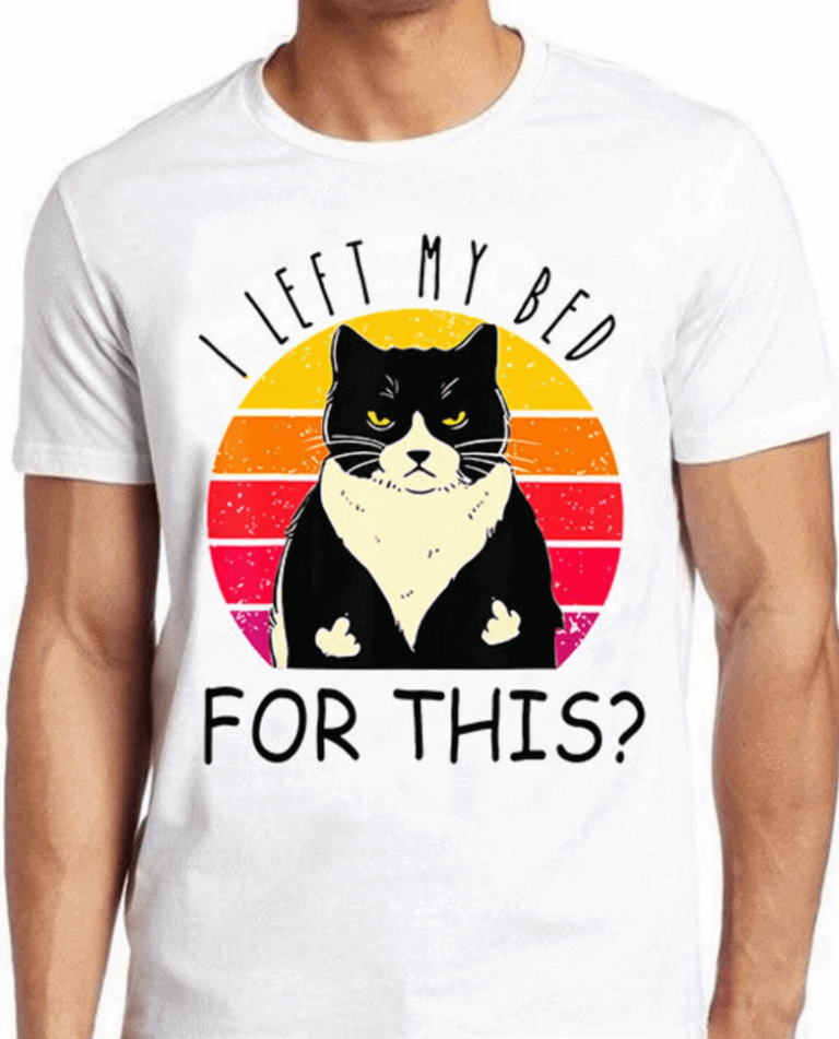 I left my bed for this cute funny t shirt cats