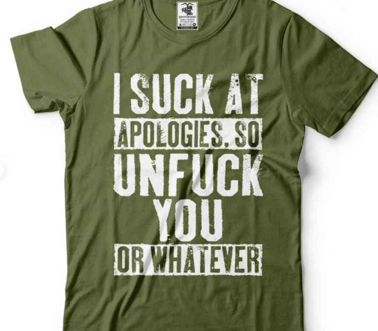 I suck at apologies so unfuck you or whatever