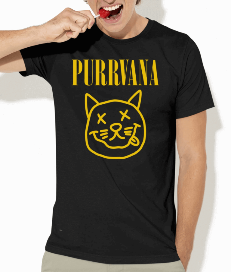 Purrvana cute funny t shirt
