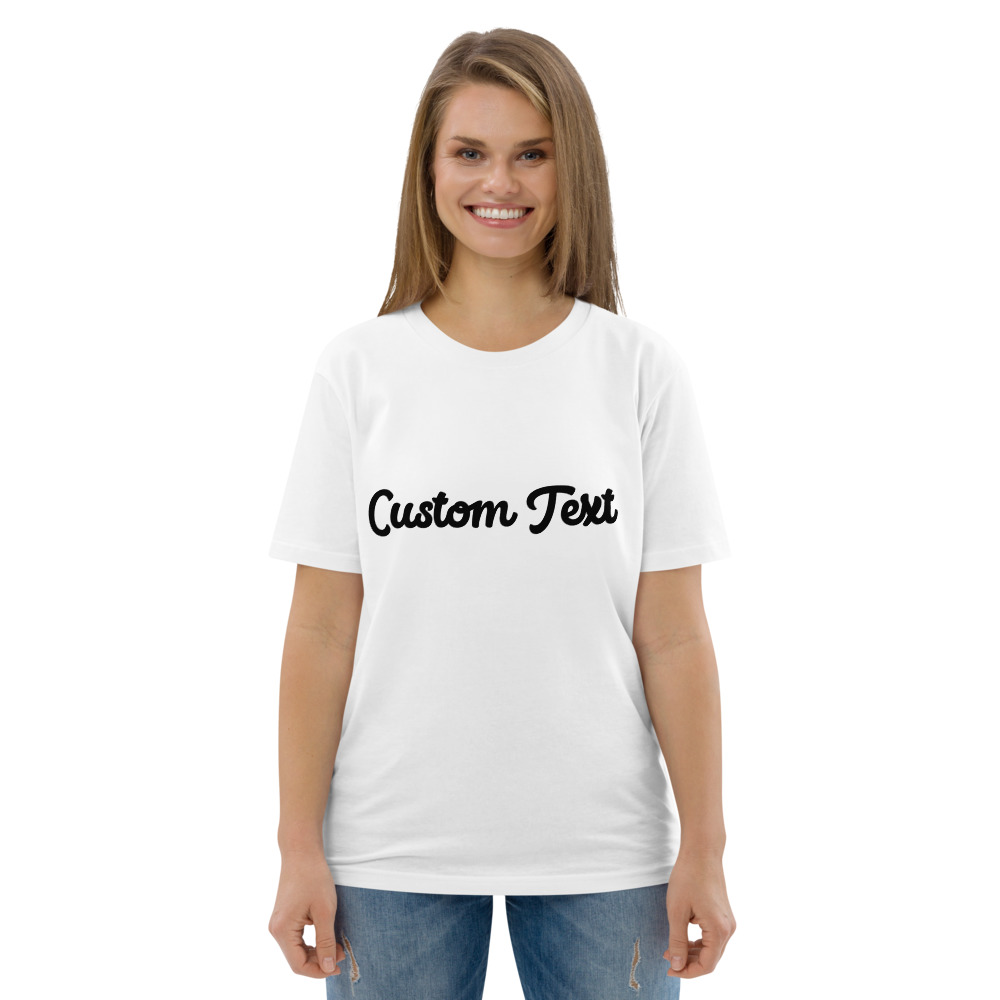 Unisex Organic Cotton T-Shirt White Front