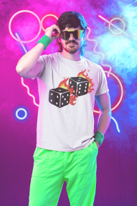 Flaming dice shirt sustainable fashion PLEA