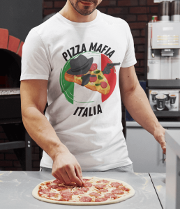 Pizza mafia italia shirt sustainable fashion