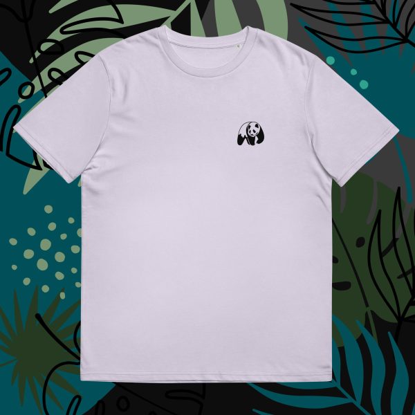 Basic Lavender Sustainable Fashion T-Shirt with Panda Logo for Sustainability Best T-shirts for men and women