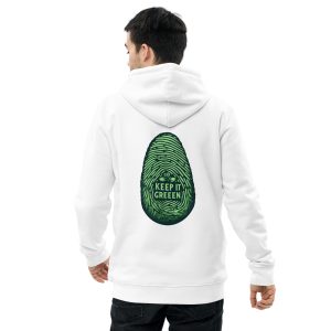 Keep it green sustainable fashion organic cotton hoodie