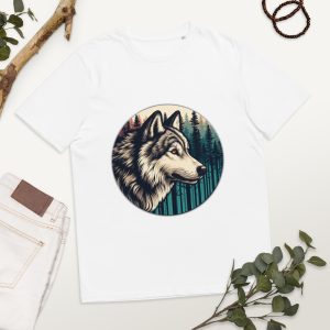 Alpha wolf white t-shirt front
