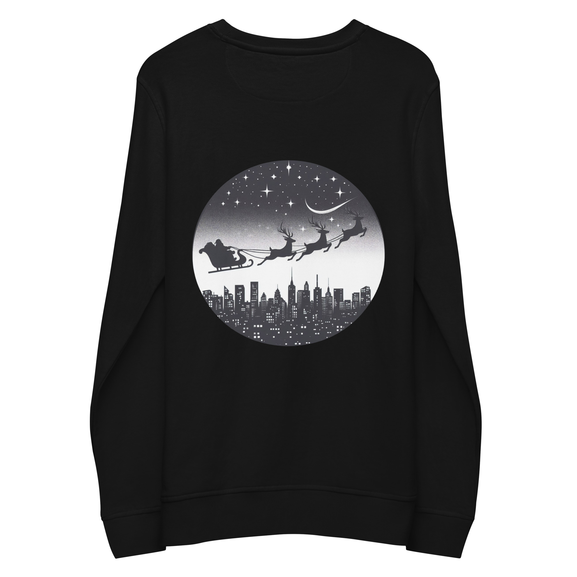Winter Hoodie with Festive Night Sky