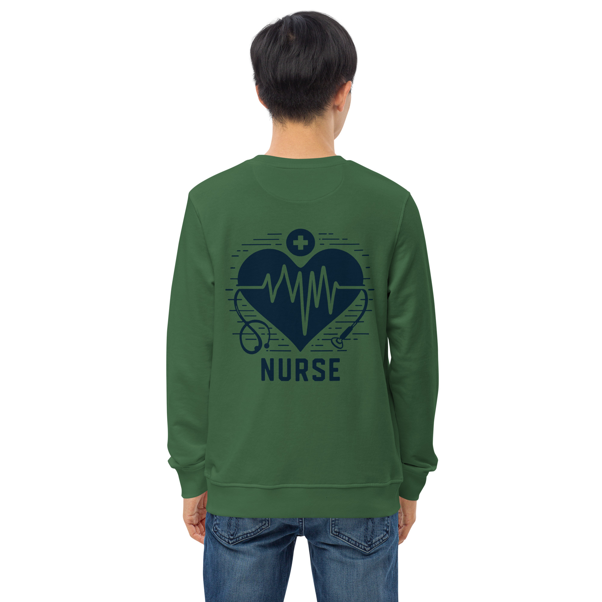Heartbeat Nurse Graphic Sweatshirt