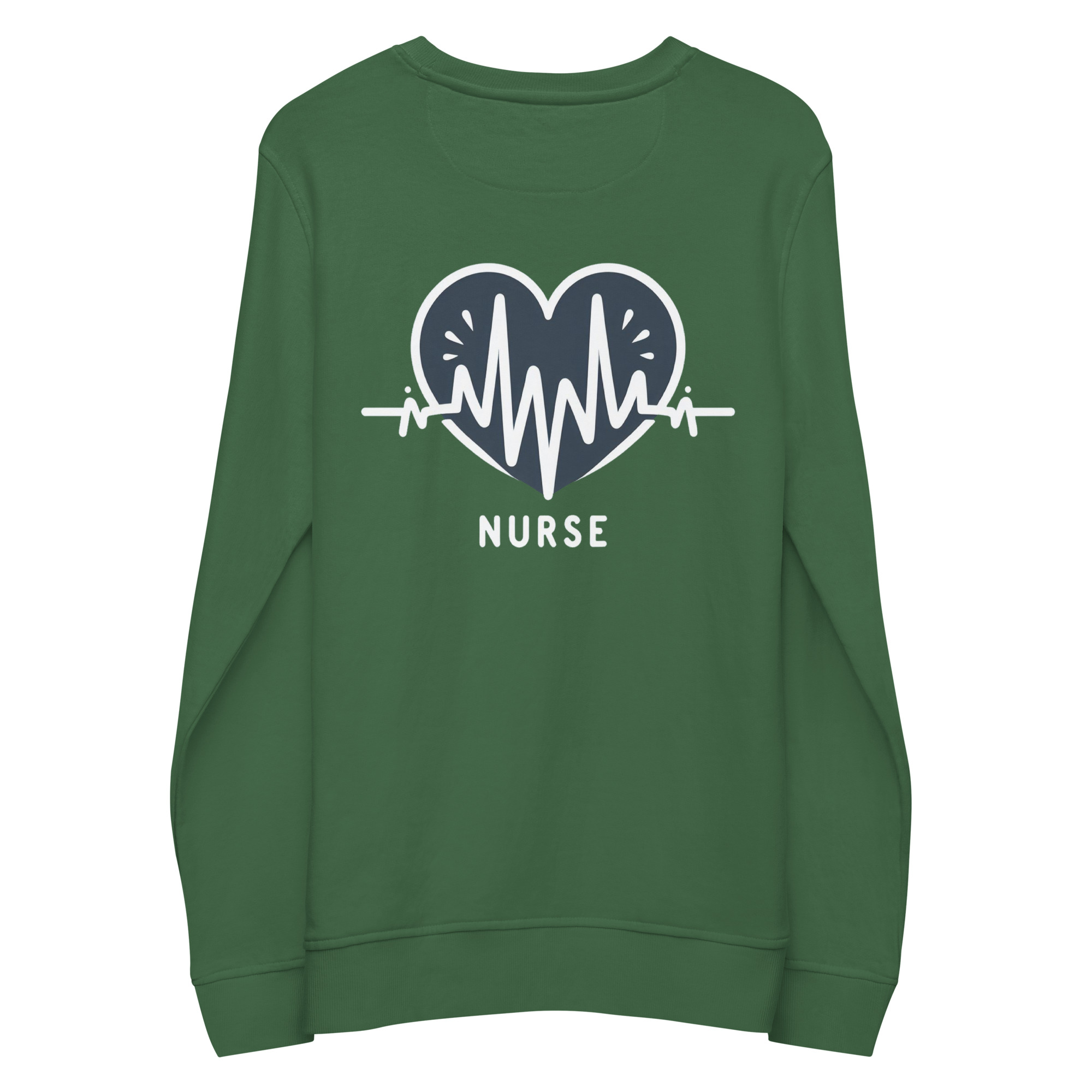 Nurse ECG Heartbeat Graphic Sweatshirt